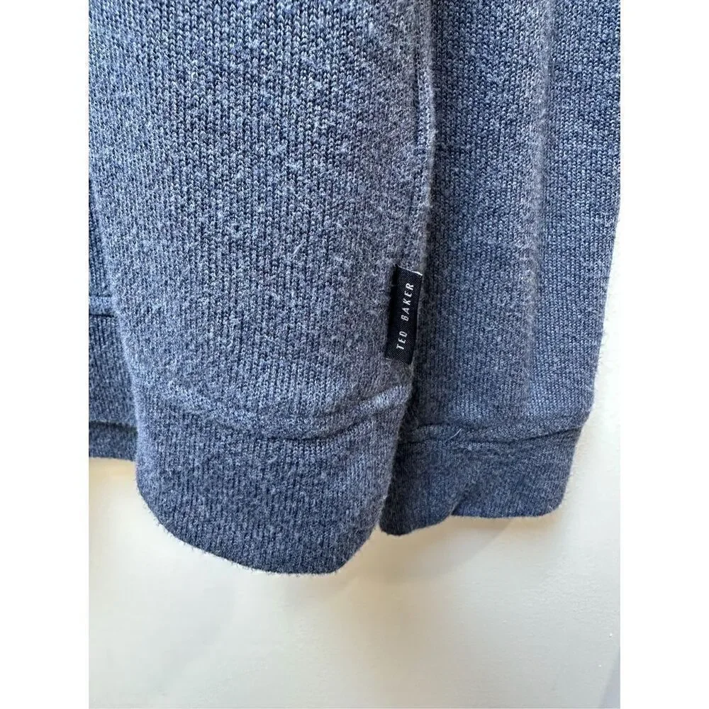 Ted Baker men’s blue light weight long sleeve pullover size Small  #22-1482 - Picture 4 of 8